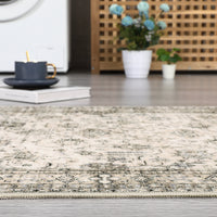 Garvee Persian Antique Beige 3x5 Area Washable Rugs for Entryway Non Slip Rugs Door Mat Indoor Outdoor Entrance Cotton Carpet for Kitchen Foyer Front Door