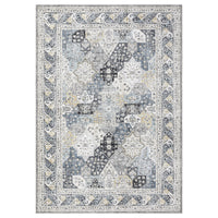 Garvee Blue 10x13 Vintage Area Rug Brown Washable Rug Living Room Rug Bedroom Rug Indoor Carpet Tribal Distressed Rug Retro Accent Throw Rug