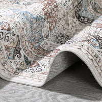 Garvee Vintage Area Rug Colorful Washable Rug Living Room Rug Bedroom Rug Indoor Carpet Tribal Distressed Rug Retro Accent Throw Rug