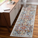 Garvee Runner Rug 2x7 Vintage Medallion Entryway Rug Low Pile Non-Shedding Orange 2'3" x 7'3" - Orange