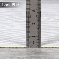 Garvee Modern Light Grey 9x12 Geometric Area Rug, Washable Non Slip Stain Resistant Carpet for Living Room Bedroom Office Dining