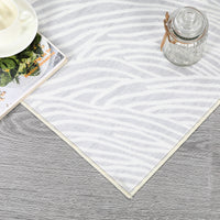 Garvee Modern Light Grey 9x12 Geometric Area Rug, Washable Non Slip Stain Resistant Carpet for Living Room Bedroom Office Dining