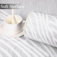 Garvee Modern Light Grey 9x12 Geometric Area Rug, Washable Non Slip Stain Resistant Carpet for Living Room Bedroom Office Dining