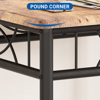 Garvee Dining Table Set for 2, Kitchen Table and Chairs, Square Kitchen Brown Table Set with 2 Brown Chairs, 3 Piece Dining Room Table Set for Small Space, Apartment, Studios