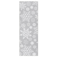 Garvee Christmas Runner Rug 2x10 Feet Xmas Snowflake Pattern Non-Slip Machine Washable Polyester Holiday Decorative Accent for Kitchen Bedroom Hallway
