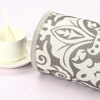 Garvee 8x10 Area Rug Indoor/Outdoor Area Rug Vintage Floral Area Rug Ultra-Thin Non Slip Floor Mat Easy-Cleaning Farmhouse Rug for Living Room Bedroom Backyard Patio Porch Outdoor Rug Grey