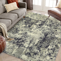 Garvee Large Area Rug 10x13 Abstract Rug Machine Washable Area Rug Non Slip Low Pile Rugs Lightweight Rug for Bedroom Living Room