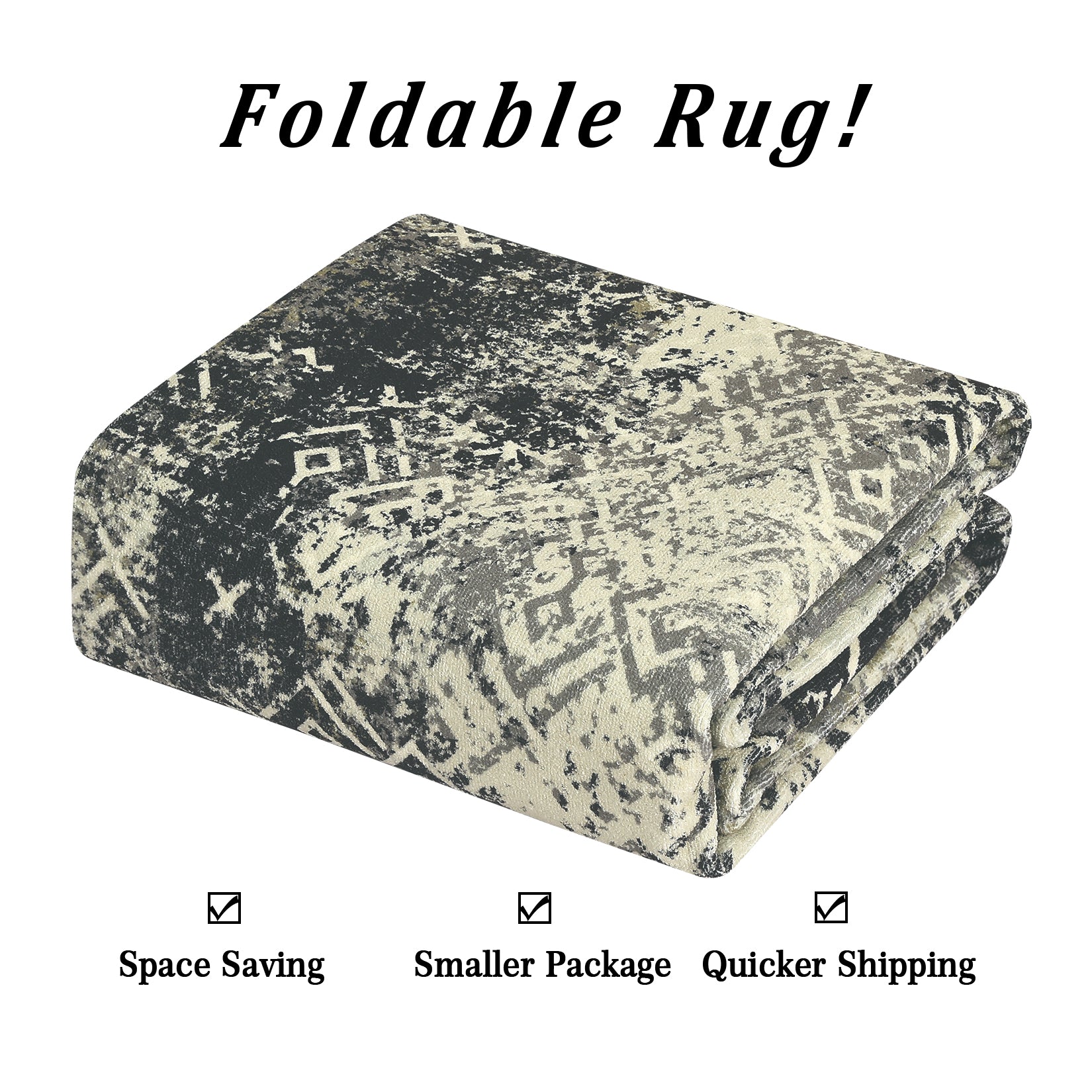 Garvee Large Area Rug 10x13 Abstract Rug Machine Washable Area Rug Non Slip Low Pile Rugs Lightweight Rug for Bedroom Living Room