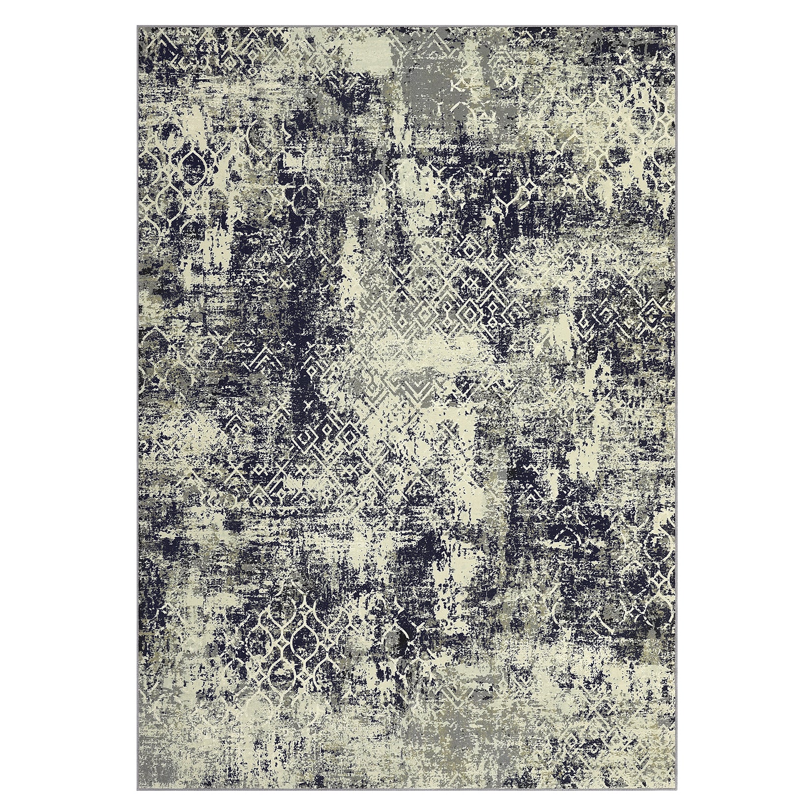 Garvee Large Area Rug 10x13 Abstract Rug Machine Washable Area Rug Non Slip Low Pile Rugs Lightweight Rug for Bedroom Living Room