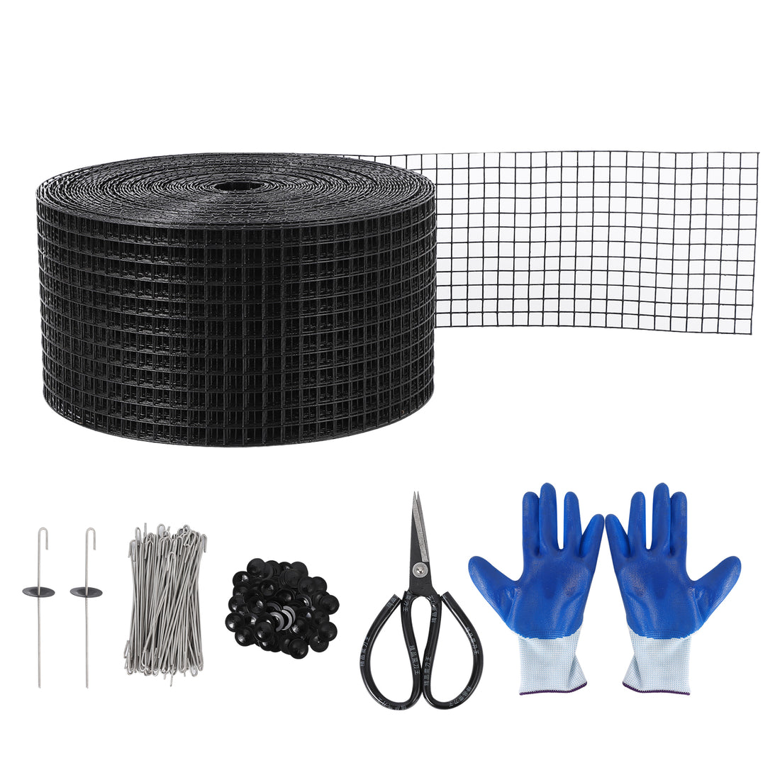 Garvee 6x100ft Bird Mesh Guard Livestock Chicken& Solar Panel Fencing – Galvanized Steel Wire Screen with PVC Coating, Durable & Easy to Install