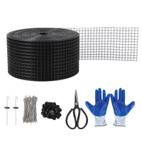 Garvee 6x100ft Bird Mesh Guard Livestock Chicken& Solar Panel Fencing – Galvanized Steel Wire Screen with PVC Coating, Durable & Easy to Install