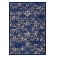 Garvee 8x10ft Area Rug for Living Room/Bedroom - Low Pile, Non-Slip, Washable - Soft Polypropylene, Snowflake Print, Ethnic Style - Ideal for Kids' Rooms
