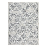 Garvee Large Throw Rugs for Living Room 10x13, Vintage Washable Rugs for Bedroom Non Slip Entryway Rugs, Moroccan Soft Rubber Backing Low Pile Printed Carpet for Bedside Kitchen, Grey