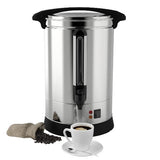 Garvee 10L(65Cup)Coffee Pot, Stainless Steel Coffee Urn with Silicone Faucet for Parties, Office, Catering Events, Meeting Rooms - Stainless Steel