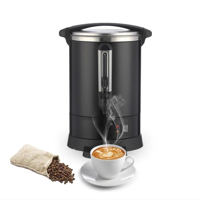 Garvee 12L(80Cup) Coffee Pot, Hot Water Dispenser with Percolator, Stainless Steer Hot Beverage Thermos