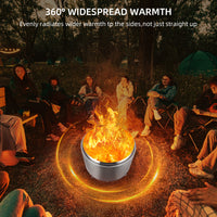 Garvee 20.5" Smokeless Fire Pit with Air Switch,Without handle,Wood Burning Portable Stainless Steel Outdoor Firepit with Removable Stand & Stove Hook, Ash Pan, for Camping Backyard Patio Picnic