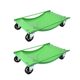 Garvee Car Wheel Dolly Set of 2, Garvee 5000 LBS Vehicle Rollers Dolly for Moving Car with Heavy Duty 3.5 Inch Steel Wheels, 23.8in x 14.4in - Green