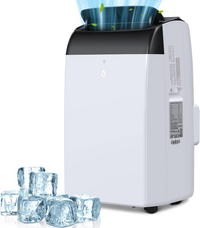 Garvee 12000 BTU 3-in-1 Portable AC Unit | Cools 550 sq.ft with Fast Auto Cooling | Quiet Air Conditioner with Dehumidifier for Bedroom & Living Room - Black