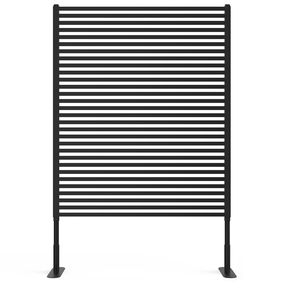 Garvee Metal Privacy Screen Outdoor, 47"x71" Freestanding Panels, Rust-Resistant Heavy-Duty Decorative Fence with Airflow, Weatherproof Brown Privacy Fencing for Balcony, Patio, Garden, Yard, Easy Assembly,