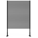 Garvee Metal Privacy Screen Outdoor, 47"x71" Freestanding Panels, Rust-Resistant Heavy-Duty Decorative Fence with Airflow, Weatherproof Brown Privacy Fencing for Balcony, Patio, Garden, Yard, Easy Assembly,