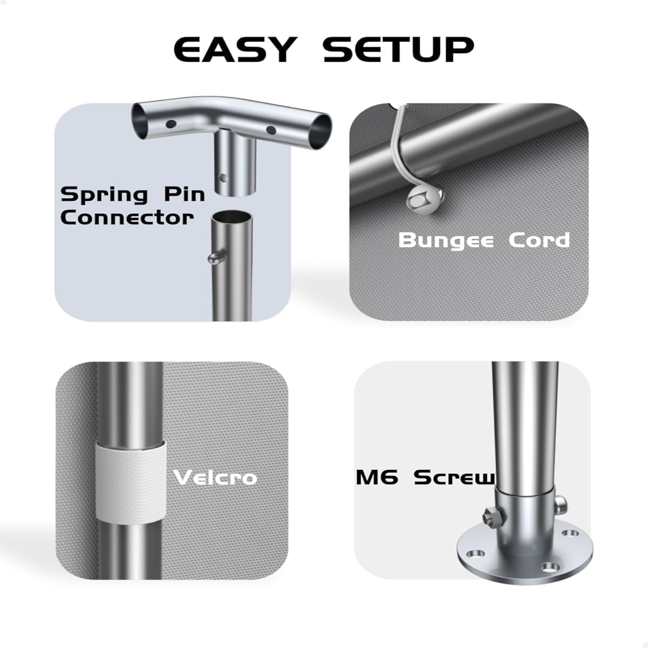 Garvee 13x20 Ft Carport with 220g PE Tarp, Roll-Up Doors, Galvanized Steel Frame, Sandbags, Windows, for Pickups & SUVs Outdoor Events