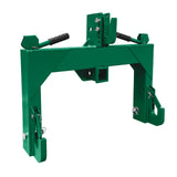 Garvee 3 Point Quick Hitch for Category 1 Tractor, 3000 Lbs Capacity 3-Pt Attachment with 2 Inch Receiver Hitch, 5 Position Adjustable Top Hook for Easy Tractor Implement Connection - Green