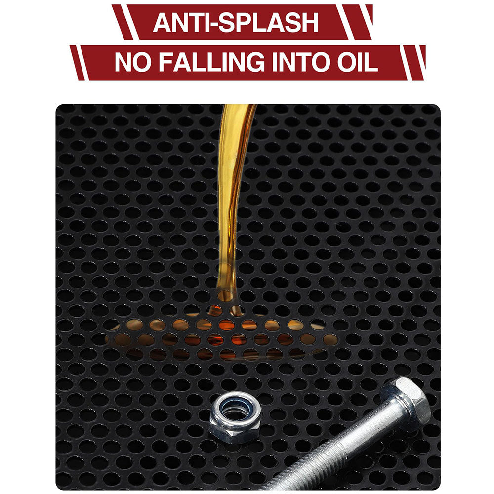 Garvee 17 Gal Electric Oil Drain with 110V Pump & 8 Ft Hose,Low Profile & T Folding Handle Oil Drain Cart for Truck Cars SUVs