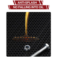 Garvee 17 Gal Electric Oil Drain with 110V Pump & 8 Ft Hose,Low Profile & T Folding Handle Oil Drain Cart for Truck Cars SUVs