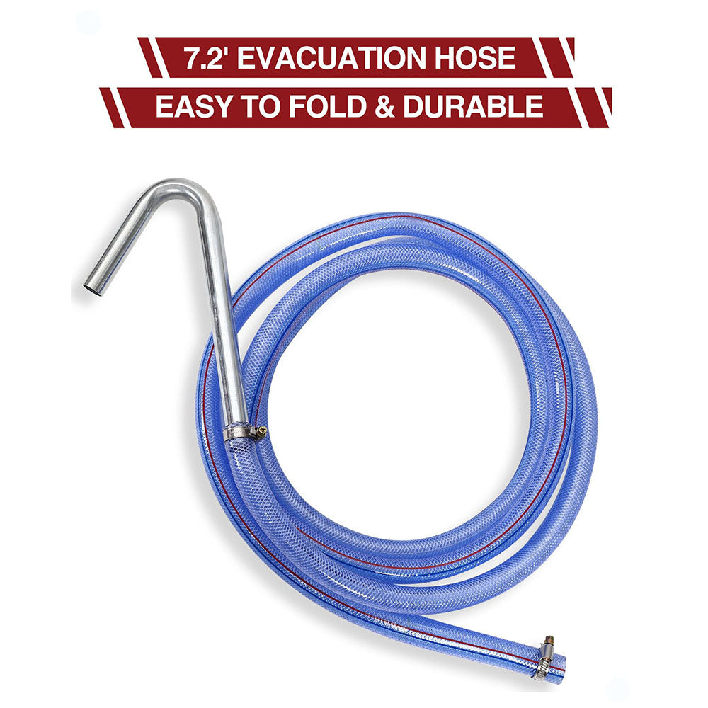 Garvee 17 Gal Electric Oil Drain with 110V Pump & 8 Ft Hose,Low Profile & T Folding Handle Oil Drain Cart for Truck Cars SUVs