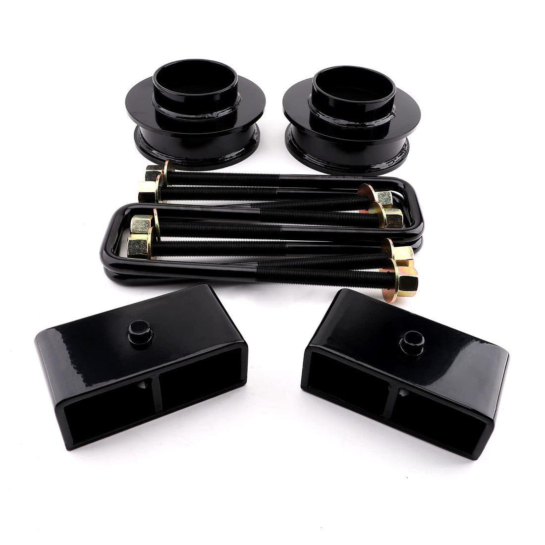 GARVEE 3 Inch Front & 2 Inch Rear Leveling Lift Kits T6 Aircraft Billet Strut Spacers Lift Blocks