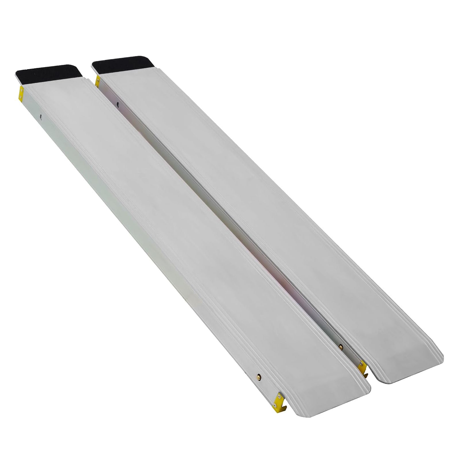 Garvee Telescoping Wheelchair Ramp 7FT Aluminum - Adjustable Track ADA Folding for Home/Car/Doorway/Curbs (Scooter Access)