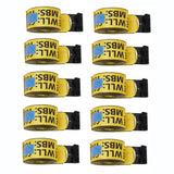 Garvee 4" x 30' Heavy Duty Truck Straps with Flat Hooks for Flatbed Trucks Trailers Farms Towing Tree Saver, Yellow, 10 Pack - Yellow