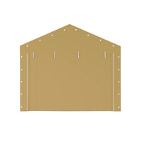 Garvee 2 Pcs Zipper Doors Portable Carport Windproof Heavy-Duty Garage Top Tent Shelter Tarp Waterproof & UV Protected Replacement 13' x 20' - 13' x 25' (Doors Only) Yellow