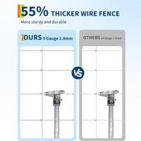 Garvee Heavy Duty 9GA Cattle Fence 4x328 FT - Thick Galvanized Steel w/Reinforced Joints for Livestock Farm Horse Protection