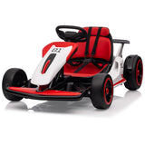 Garvee Ride - G Series: 6+,24V Drift Kart with 2X150W Strong Motor, 7AH Big Battery, Electric Pedals, Electric Go Kart Outdoor Race Toy - Red - Red