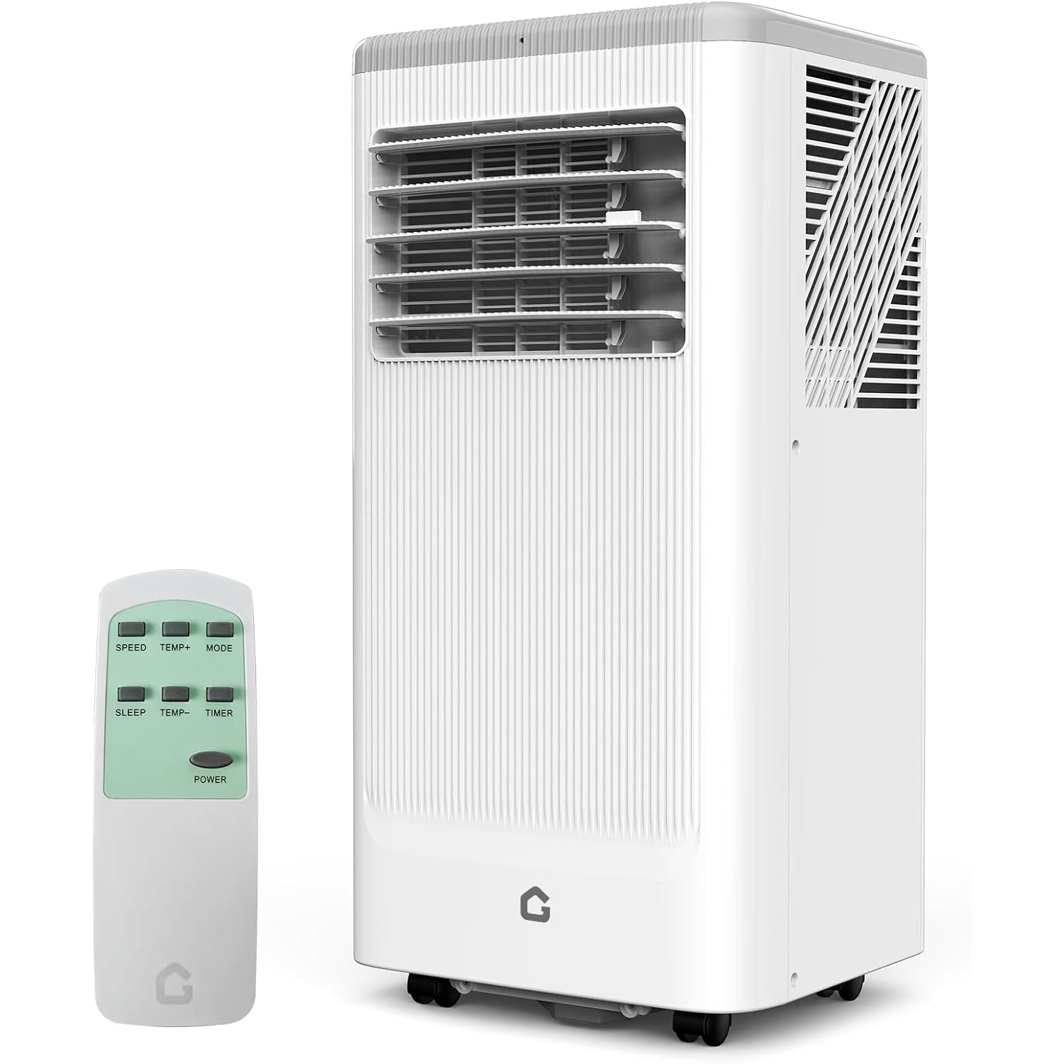 Garvee 10,000 BTU Portable Air Conditioner Up to 350 Sq.Ft, 3-In-1 Portable AC Unit with Cool/Fan/Dehumidifier, Room Air Conditioner with Remote Control, Full Window Kit, White