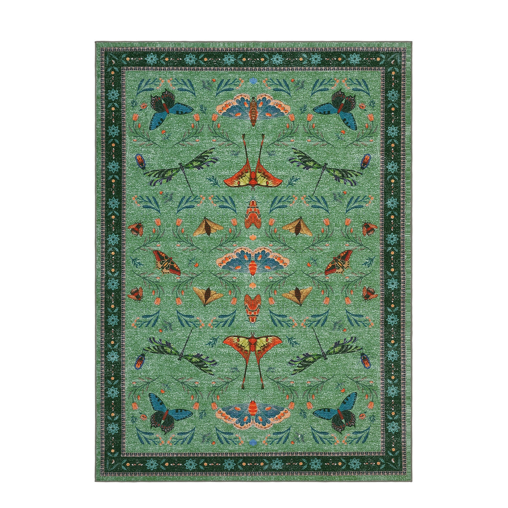 Garvee Insect Washable Soft Area Rugs for Living Room Bedroom Ultra-Thin Non Slip Dining Room Stain Resistant Rug Large Carpet for Office Nursery Bedroom