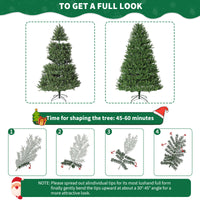 Garvee 7.5ft Artificial Christmas Tree, Realistic Full Shape Xmas Tree with 2178 Branch Tips, Fake Christmas Tree with Foldable Metal Base Stand, Home, Office, Party Decoration-Green