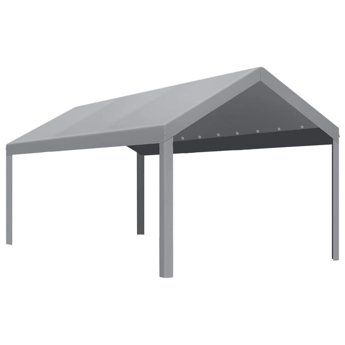 Garvee 10'x20' 200G Heavy-Duty Carport Replacement Cover Waterproof UV Protected for Garage Outdoor Shelter Grey (Frame Not Included)