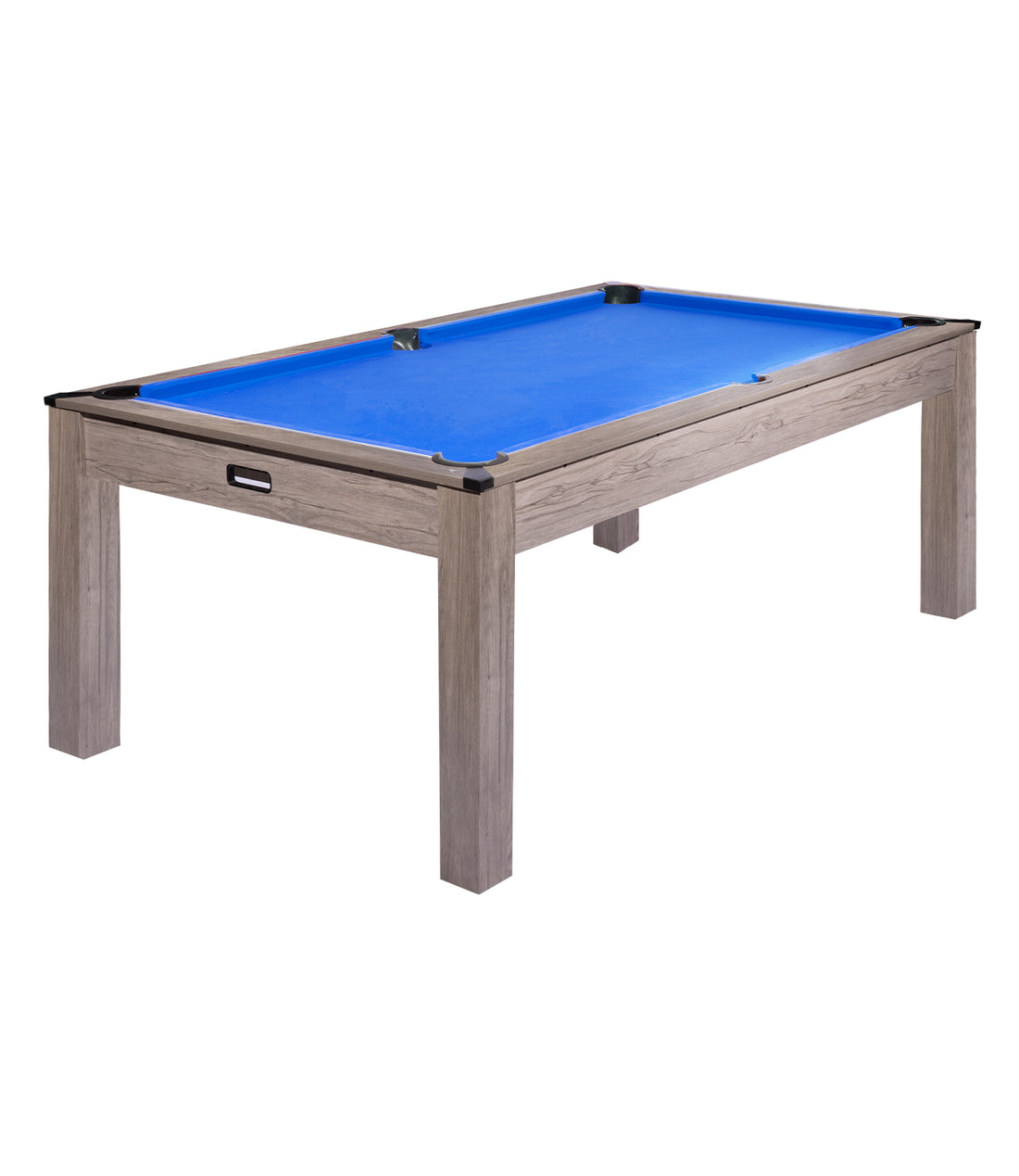 Garvee Professional 7 FT Sports Fan Pool Table – 84" Billiard Table with Rustic Grey Wood, Blue Felt, Ideal for Game Room, Office, Home