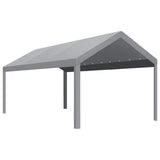 Garvee 10'x20' 160G Heavy-Duty Carport Replacement Cover Waterproof UV Protected for Garage Tent Shelter Outdoor Grey (Frame Not Included) - Grey