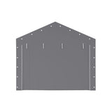 Garvee Carport Zipper Door Replacement for Portable Garage - 220G PE Fabric, Fits 13' x 20' and 13' x 25' Frames - Gray (Frame Not Included) - Grey