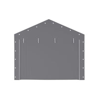Garvee Carport Zipper Door Replacement for Portable Garage - 220G PE Fabric, Fits 13' x 20' and 13' x 25' Frames - Gray (Frame Not Included)