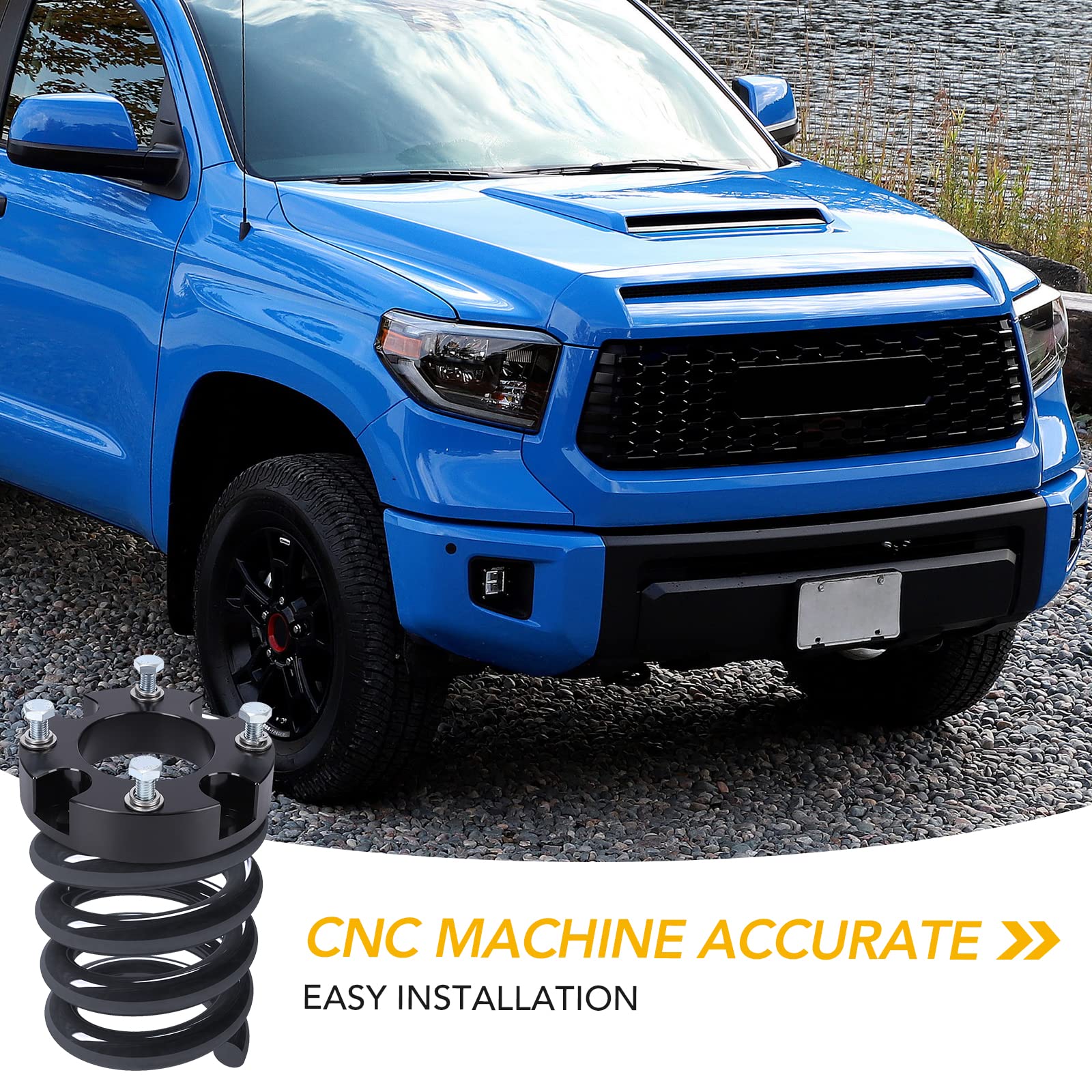 2 Inch Leveling Lift Kits Strut Spacer for 07-21 TUNDRA 2WD