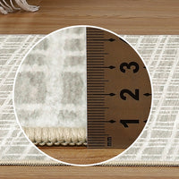 Garvee Area Rug 9x12 Modern Washable Rug Abstract Rug Lines Print Non Slip Accent Rug Indoor Soft Floor Cover Contemporary Rug Carpet Living Room Bedroom Kitchen Dining Room Grey