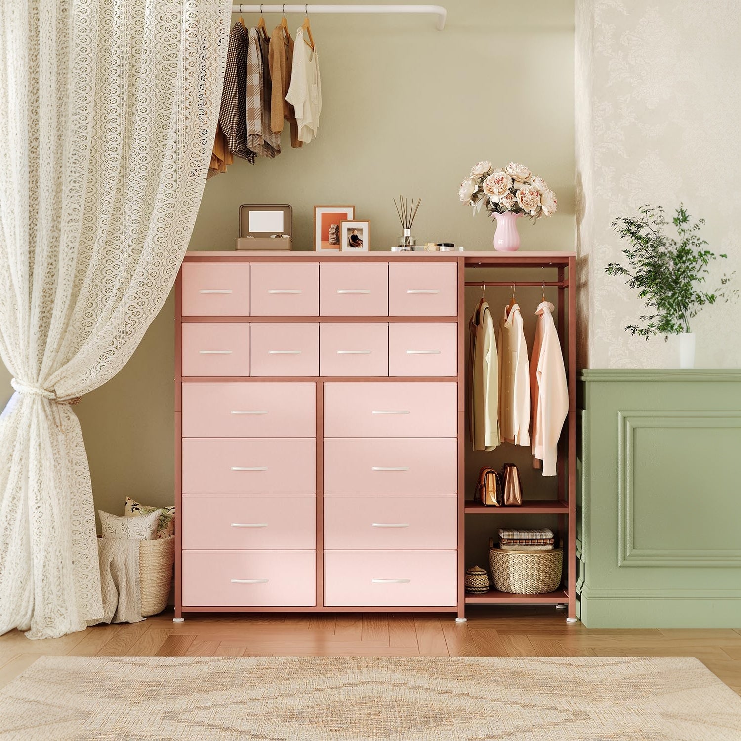 dresser for clothes gaomon 6 Drawer Dresser for Bedroom, Wide Dresser, Boho Chest of Drawers,  Wooden Chest with Clothes Storage Cabinet, Decorative Drawer Front  Organizer