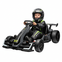 Garvee Ride - G Series: 24V Electric Go Kart, with 300W Strong Motor, Drift/Sport Mode, Big Battery, Eva Tire,Length Adjustment for Outdoor Racing Toy-Grey