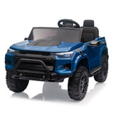 Garvee Ride - P Series: 24V Kids Ride On Car 2 Seater Electric Ride On Toy for Toddlers Battery Powered Truck Car With Remote Control, Battery Display, Handle, Trunk, LED Lights, Music (Blue) - Blue