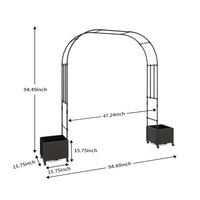 Garvee Garden Arch Trellis for Climbing Plants, Metal Wedding Arch Flowers Frame Backdrop Stand,Balloon Decor Garden Arch Arbor for Wedding Garden Party Plant Support Flower