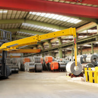 Garvee 6000Lbs Heavy-Duty Forklift Jib Crane – Manual Telescoping (83"-149") with 2 Hooks for Warehouse & Factory Use